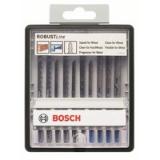Bosch 10tlg. Robust Line Stichsägeblatt-Set Wood and Met